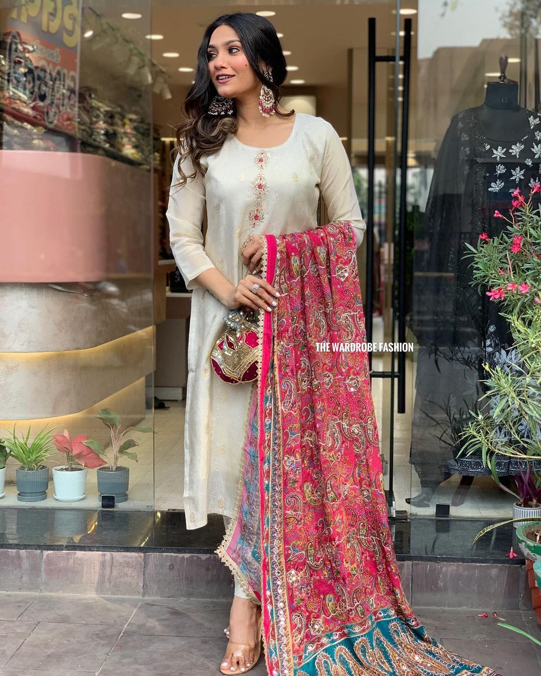 Heavy Fully Stitched JCARD Silk Suit Set Luxury 3-Piece Set for Women