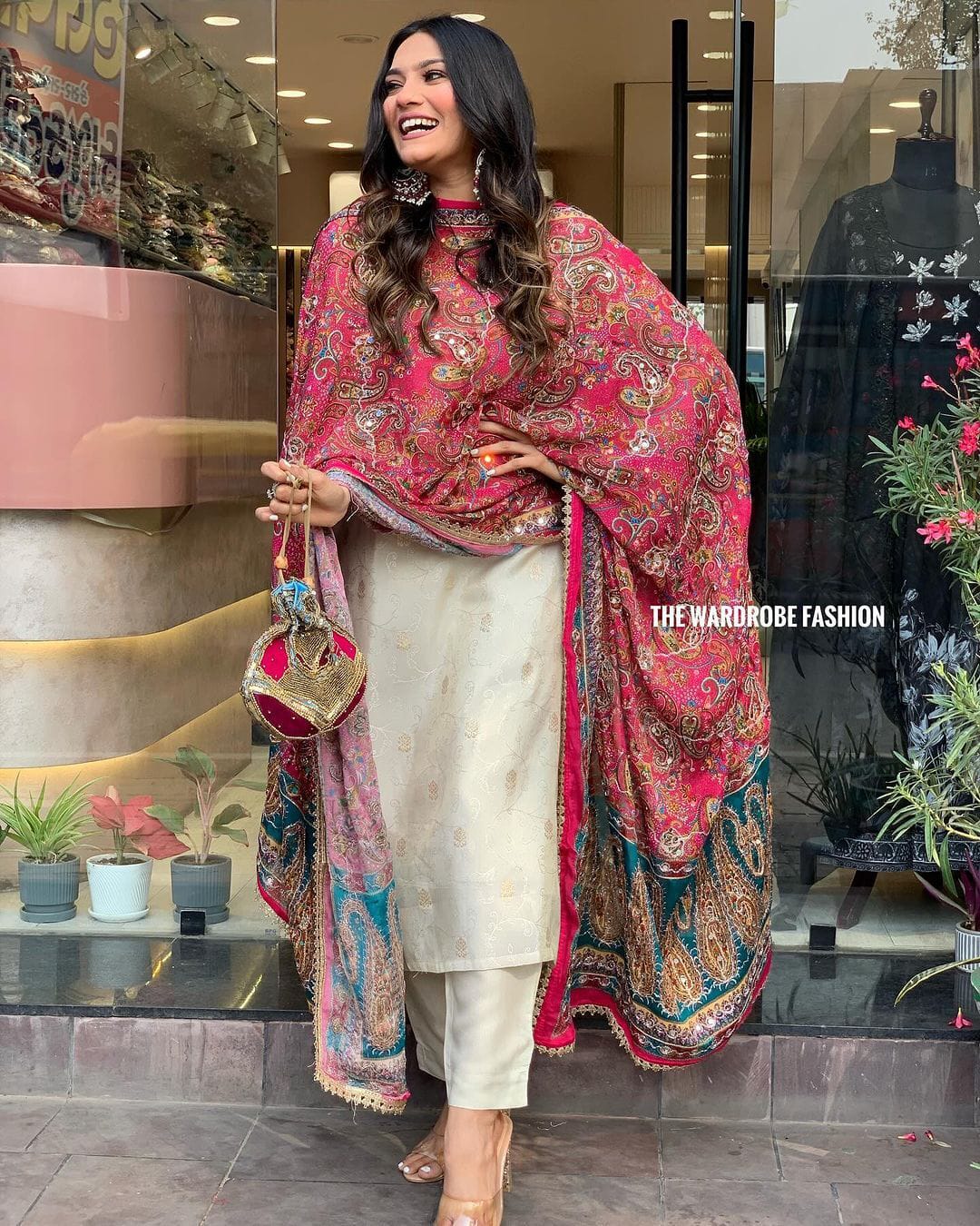 Heavy Fully Stitched JCARD Silk Suit Set Luxury 3-Piece Set for Women