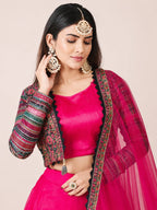 Hot Pink Designer Lehenga Choli Set